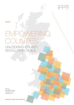 IPPR | Empowering Counties: Unlocking County Devolution Deals ABOUT the AUTHORS