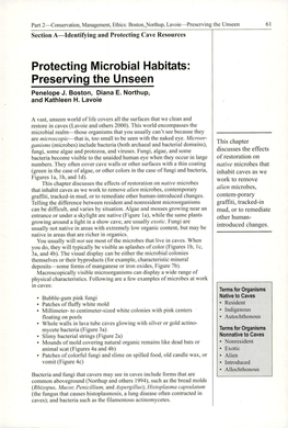 Protecting Microbial Habitats: Preserving the Unseen Penelope J