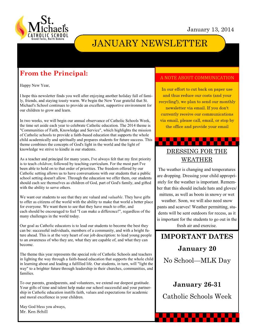 January Newsletter