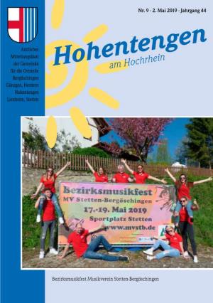 Hohentengenam Hochrhein Für Die Ortsteile Bergöschingen Günzgen, Herdern Hohentengen Lienheim, Stetten