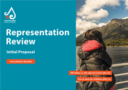 Representation Review Initial Proposal