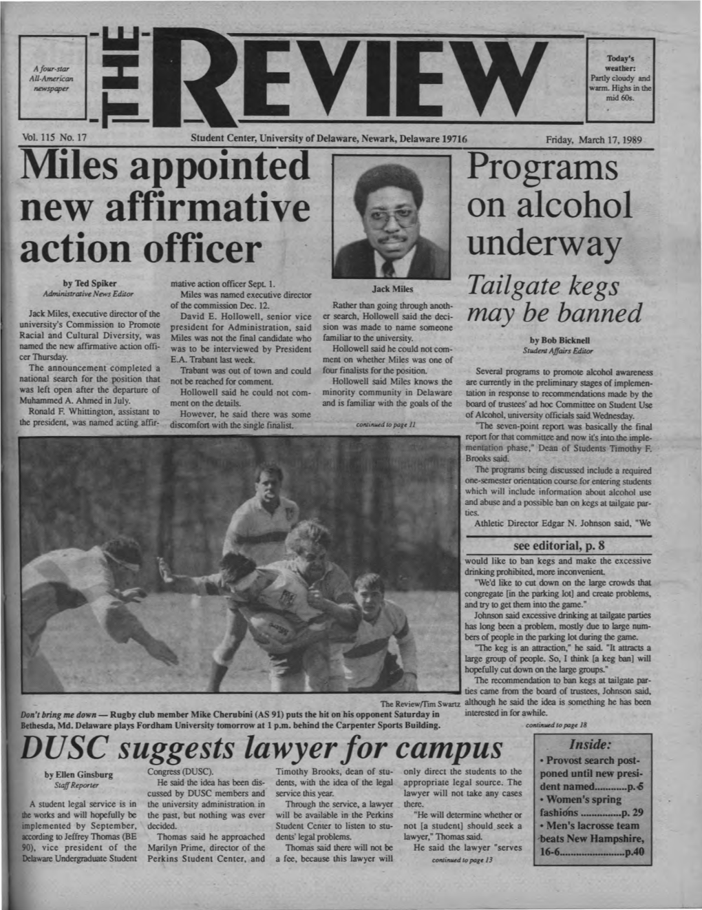 Miles Appointed New Affirmative Action Officer