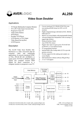 Video Scan Doubler