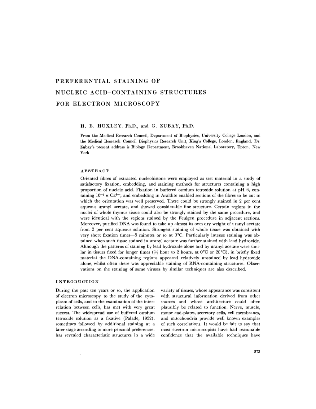 Preferential Staining of Nucleic Acid-Containing