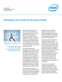 Rethinking the Small Cell Business Model