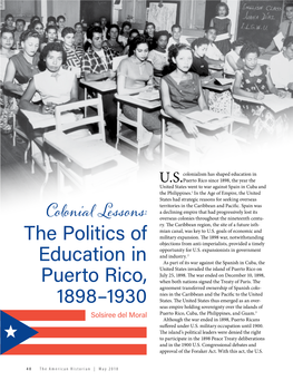 The Politics of Education in Puerto Rico, 1898–1930