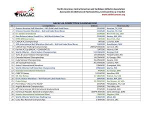 Nacac Aa Competition Calendar