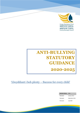 Anti-Bullying Statutory Guidance 2020-2025