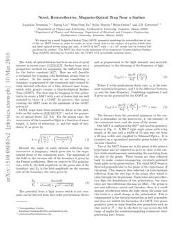 Novel, Retroreflective, Magneto-Optical Trap Near a Surface