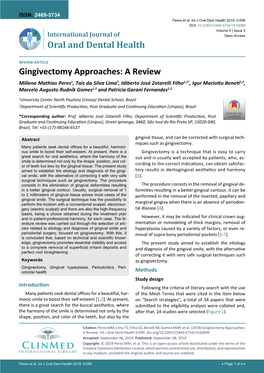 Gingivectomy Approaches: a Review