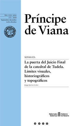 La Puerta Del Juicio Final De La Catedral De Tudela. Límites Visuales, Historiográficos Y Topográficos