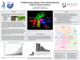 Poster of His Research on Cultural Evolution