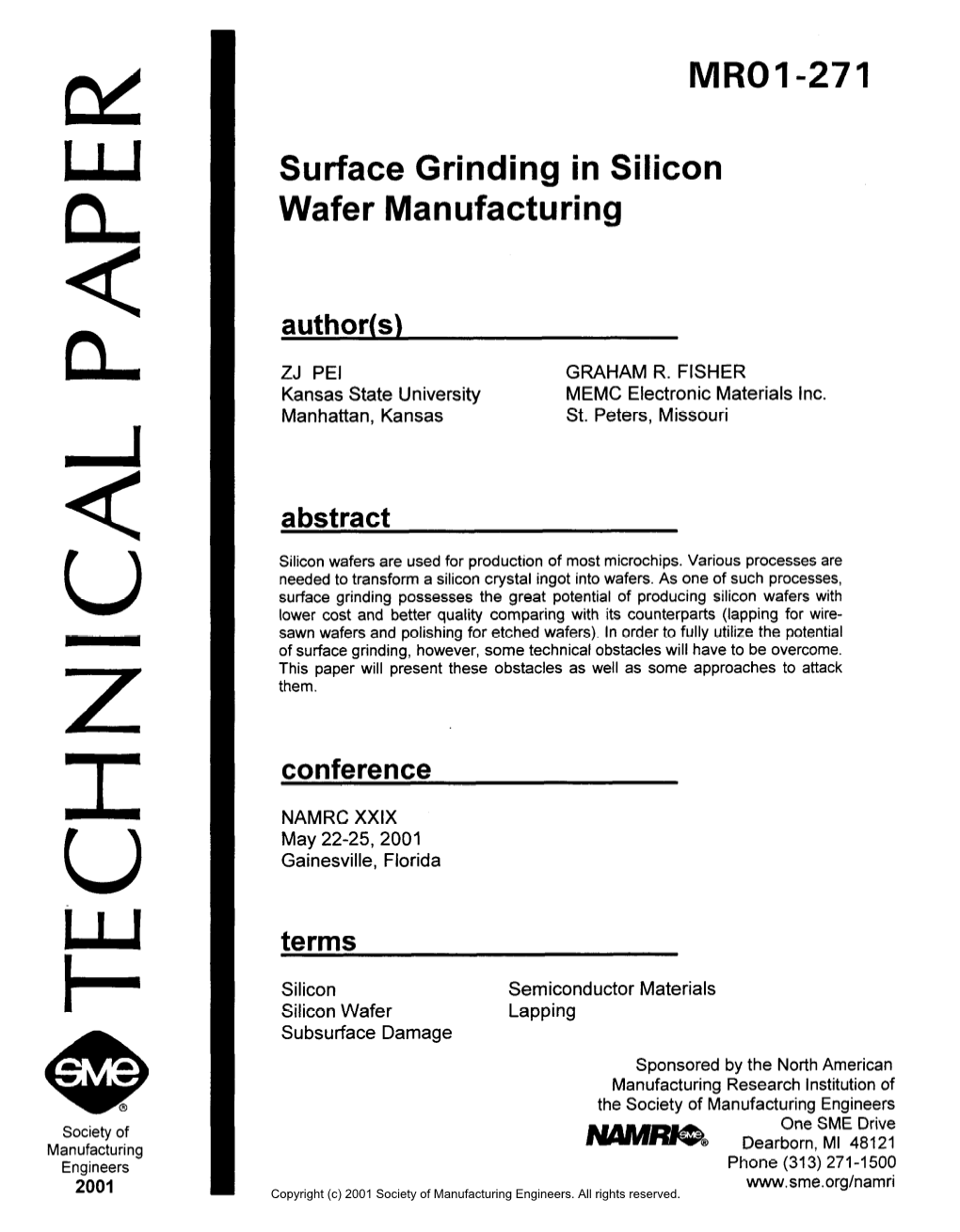 Surface Grinding in Silicon Wafer Manufacturing