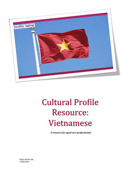 Cultural Profile Resource: Vietnamese