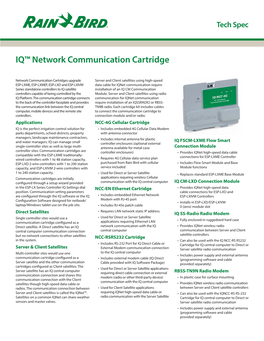 IQ™ Network Communication Cartridge
