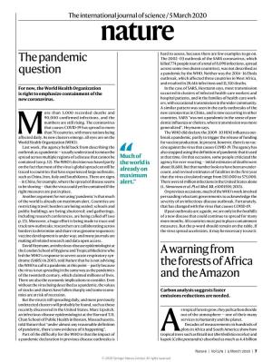 The Pandemic Question a Warning from the Forests of Africa and The