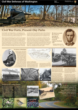 Civil War Forts, Present-Day Parks
