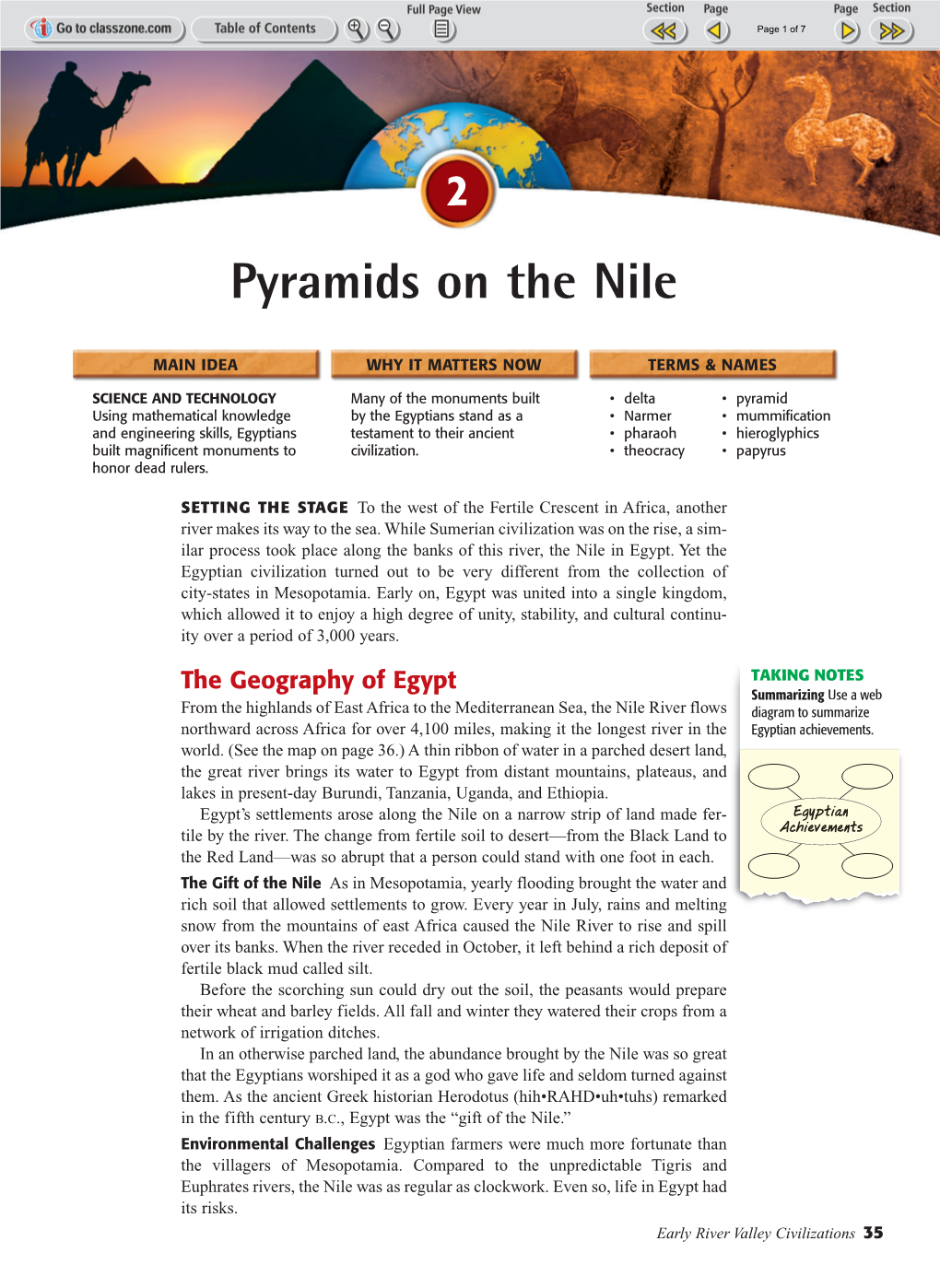 Pyramids on the Nile