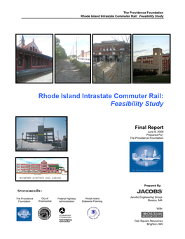 Rhode Island Intrastate Commuter Rail: Feasibility Study