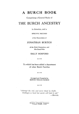 A Burch Book