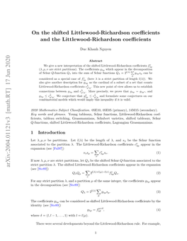 On the Shifted Littlewood-Richardson Coefficients and The