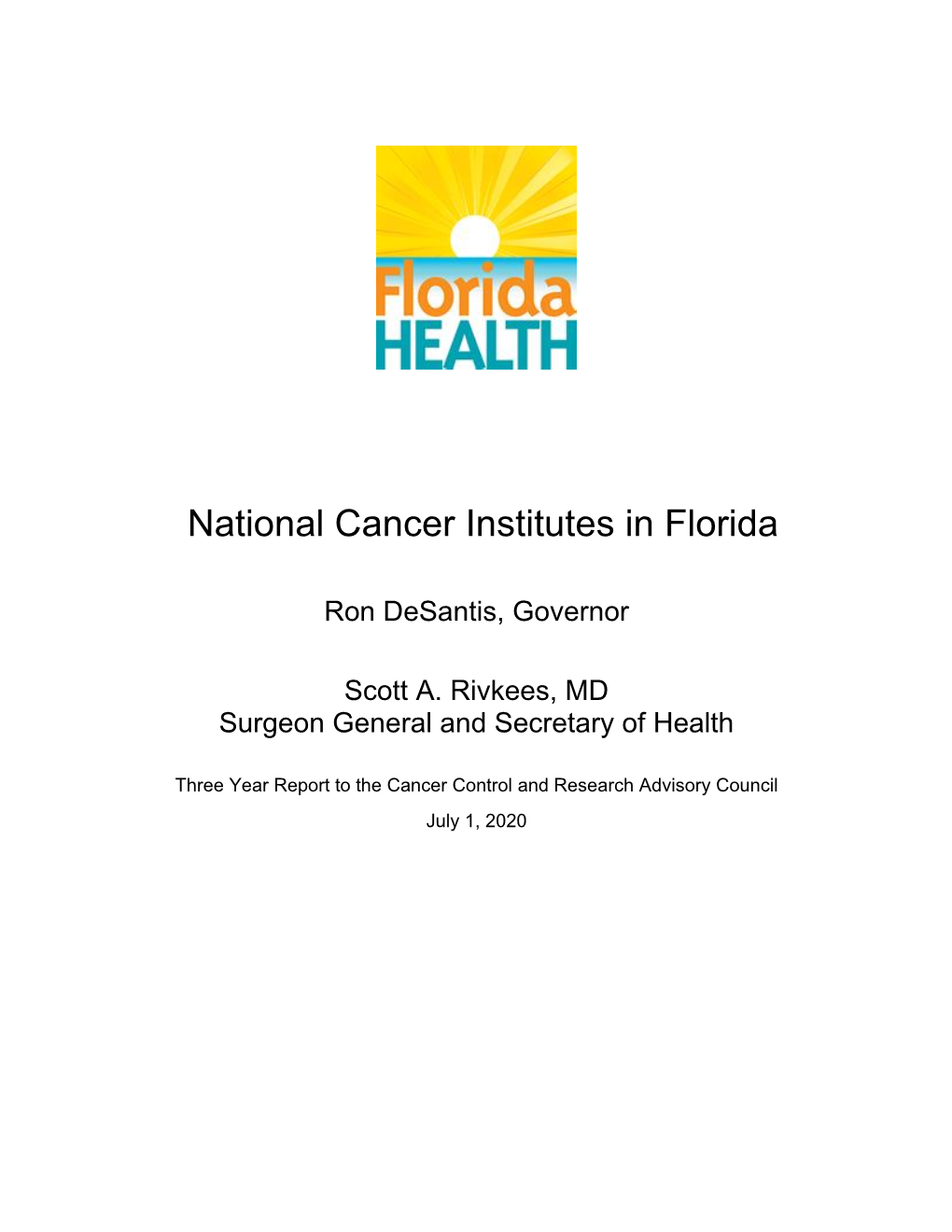 National Cancer Institutes in Florida