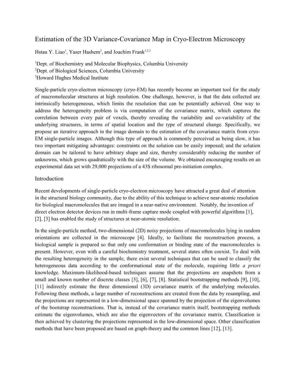 Estimation of the 3D Variance-Covariance Map in Cryo-Electron Microscopy