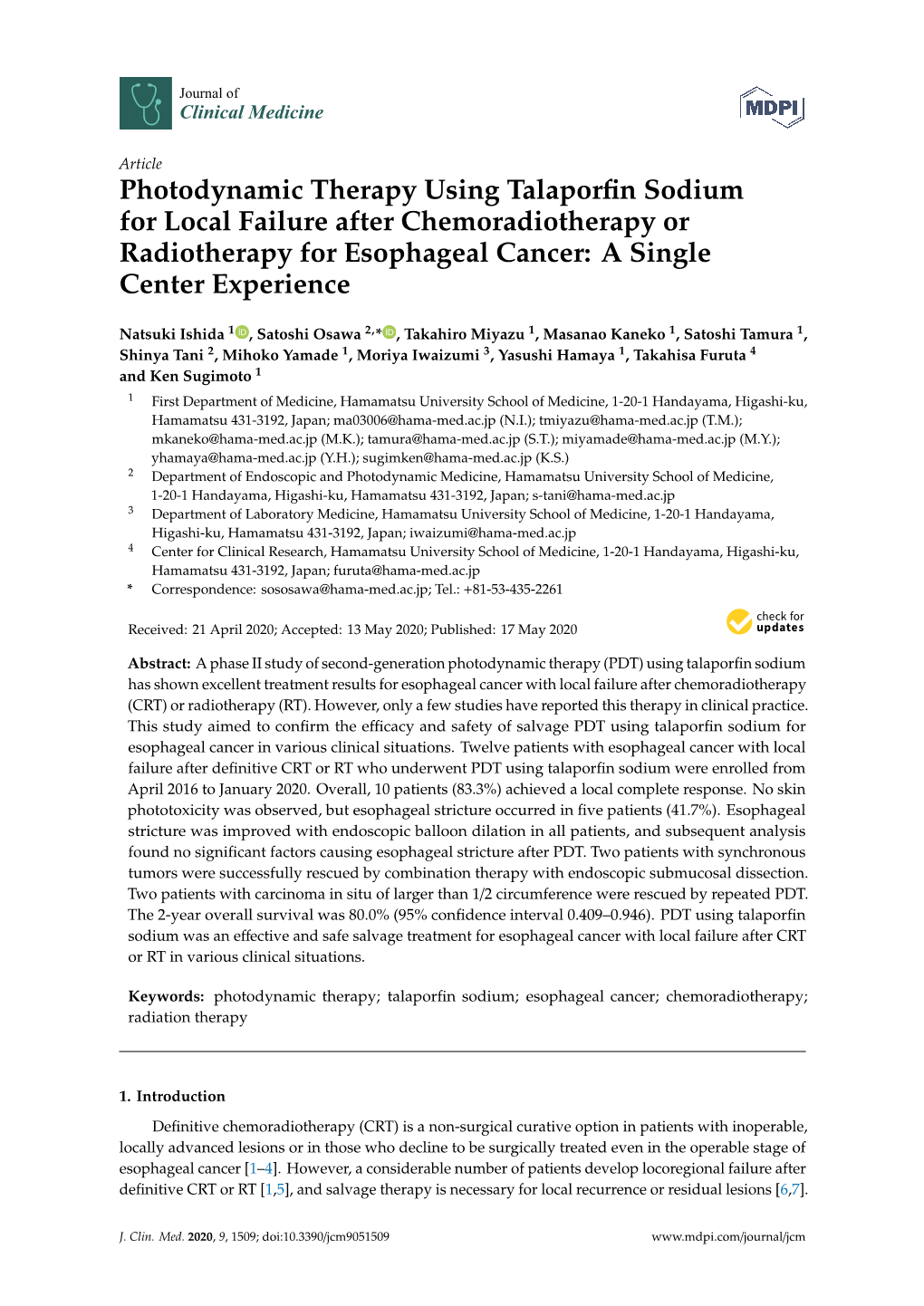 Photodynamic Therapy Using Talaporfin Sodium for Local Failure