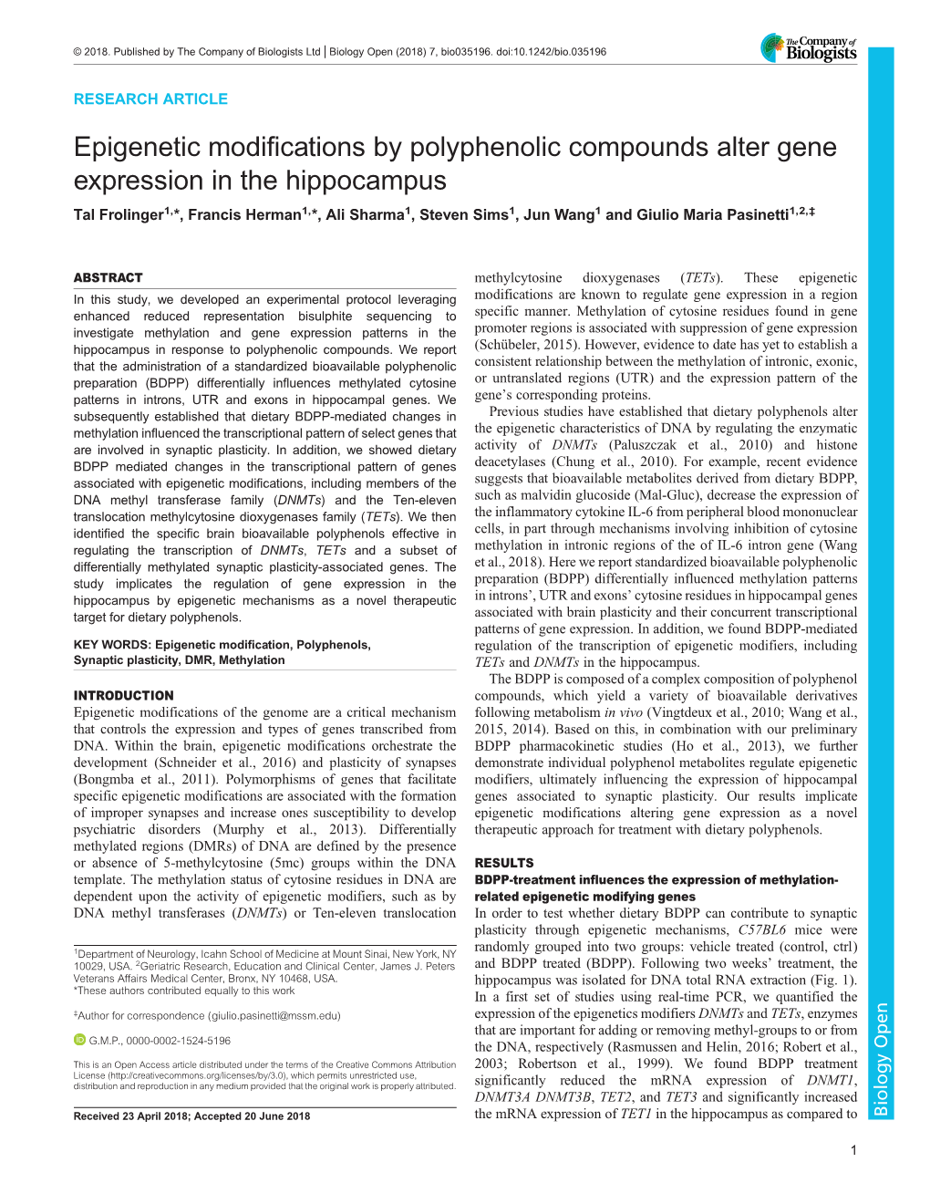 Epigenetic Modifications by Polyphenolic Compounds Alter Gene