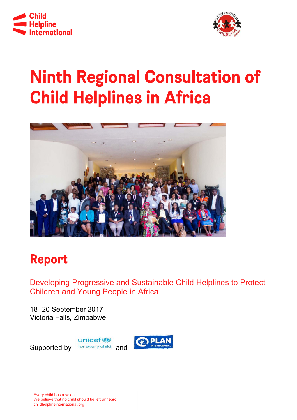 Ninth Regional Consultation of Child Helplines in Africa