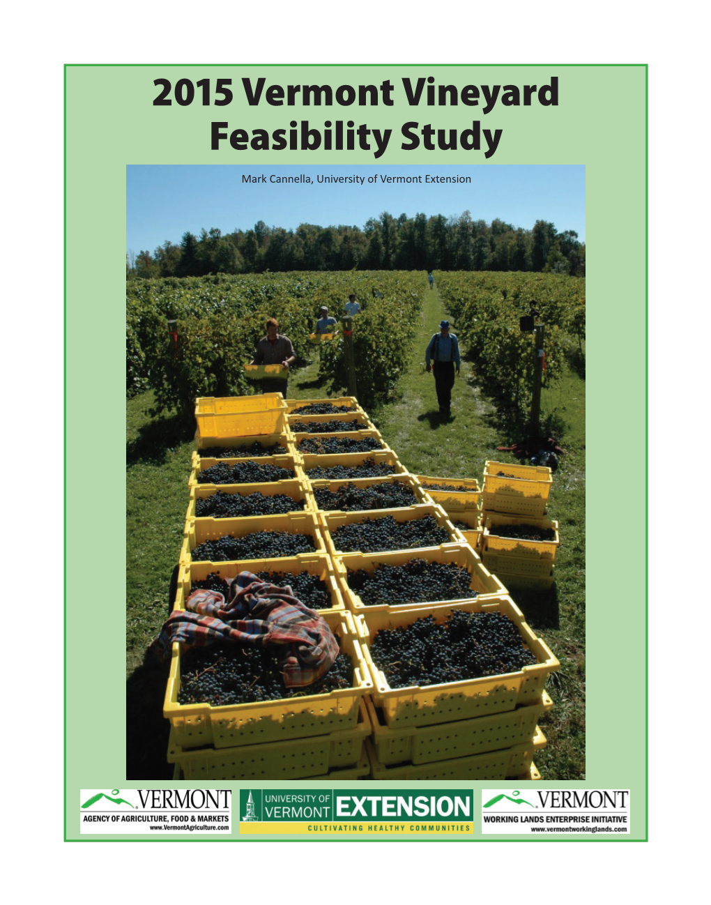 2015 Vermont Vineyard Feasibility Study
