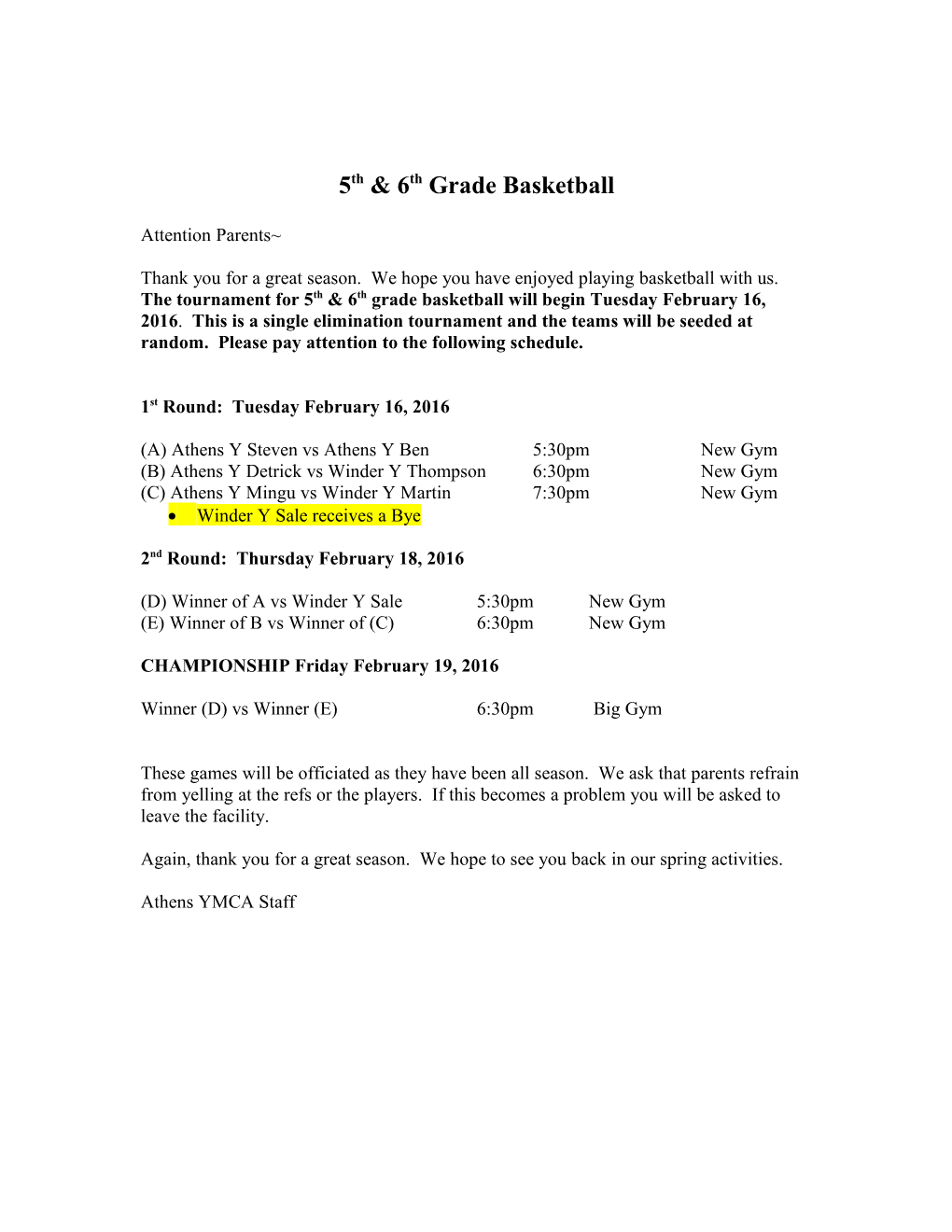 1St and 2Nd Grade Basketball