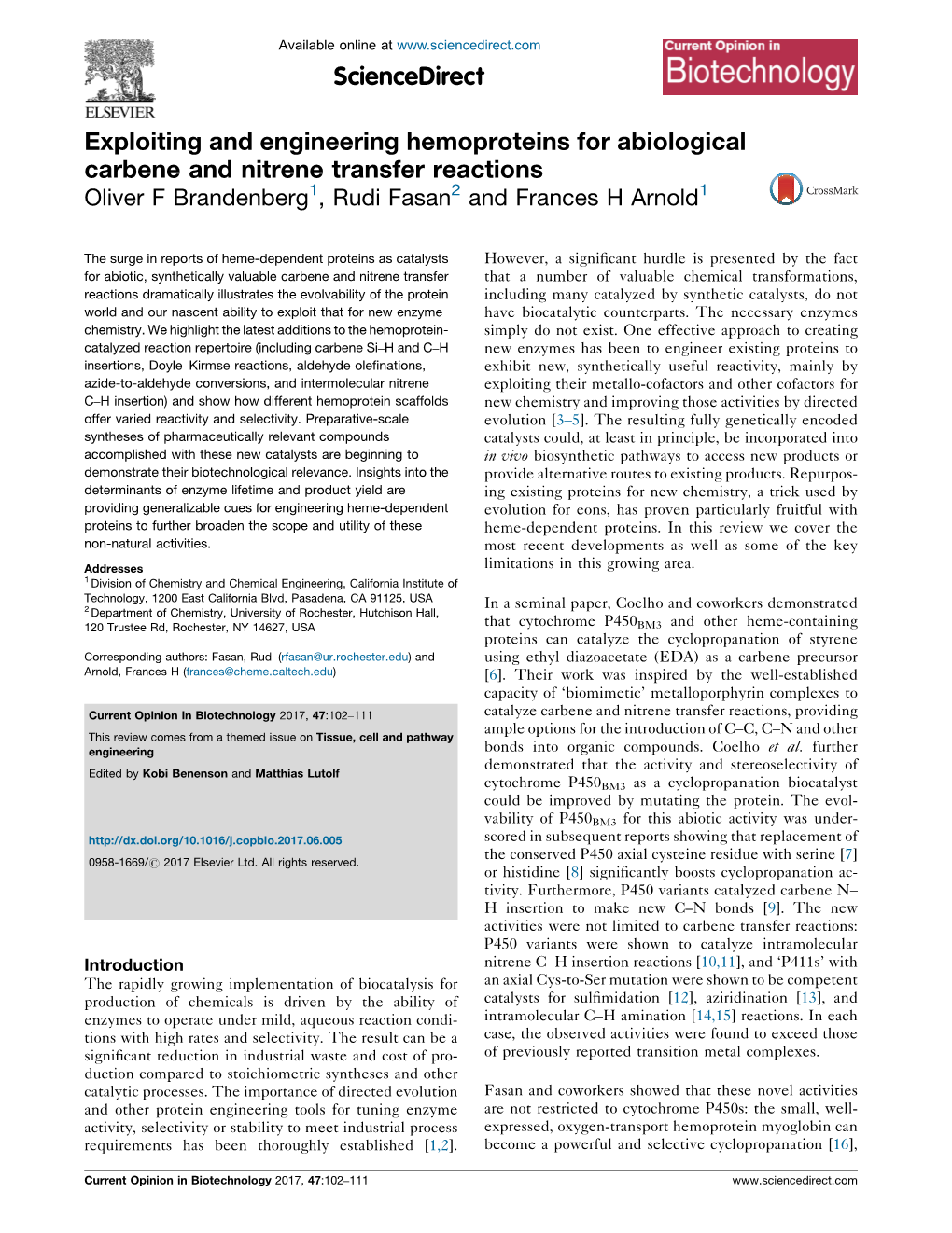 Exploiting and Engineering Hemoproteins for Abiological