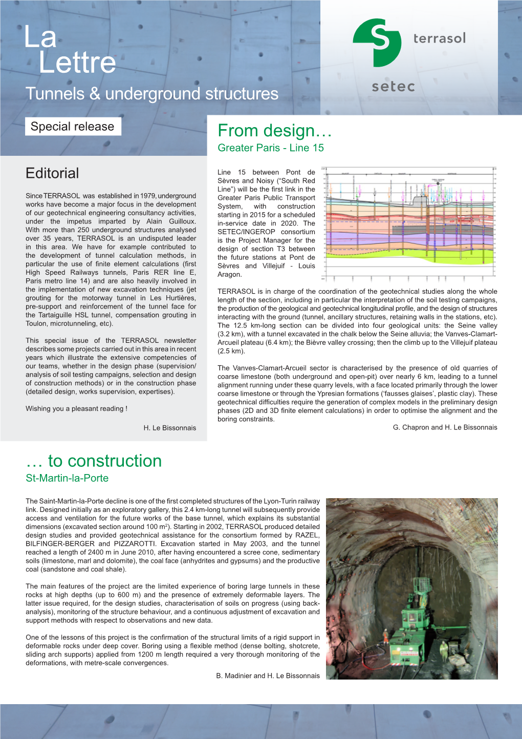 La Lettre Tunnels & Underground Structures