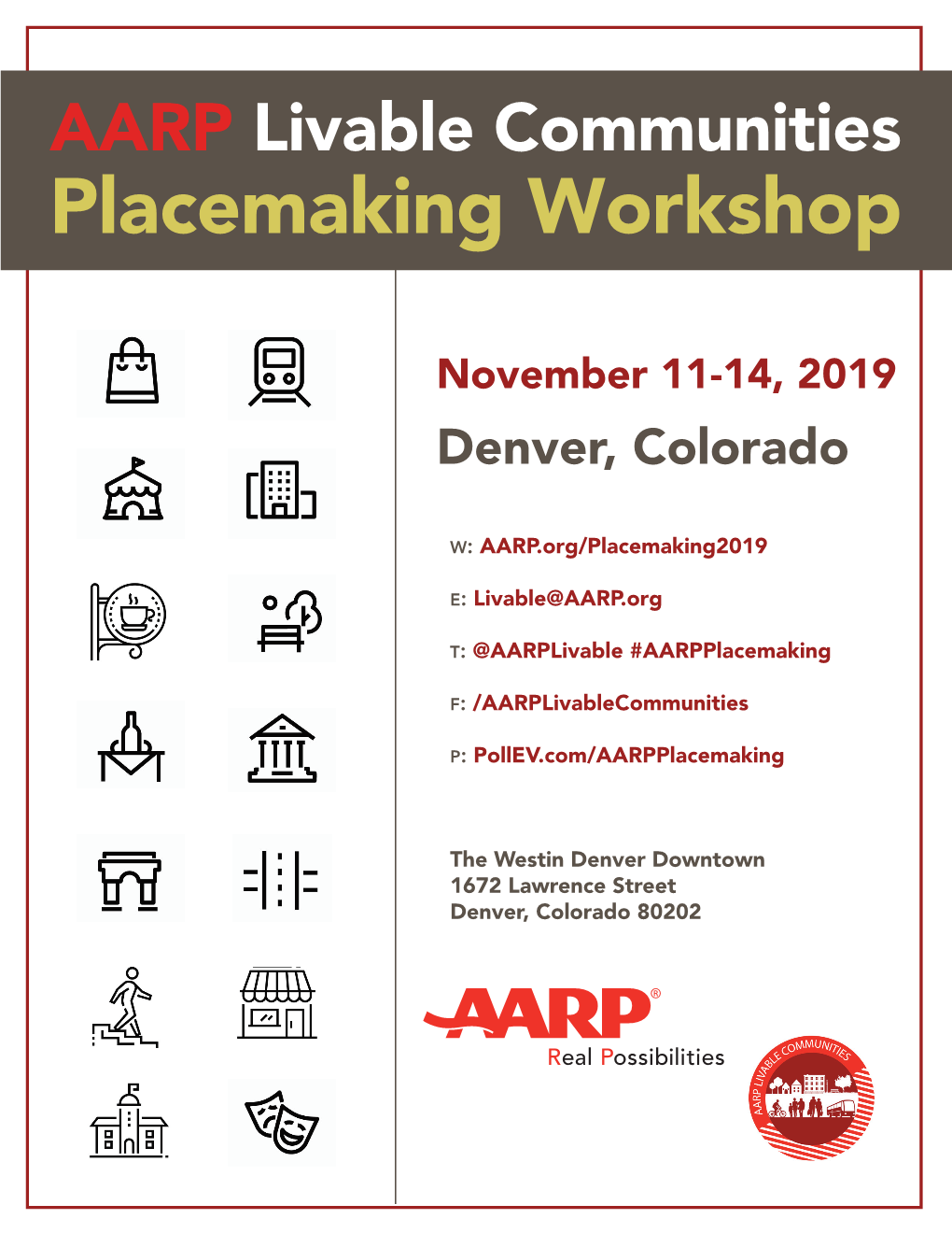 AARP Livable Communities Placemaking Workshop