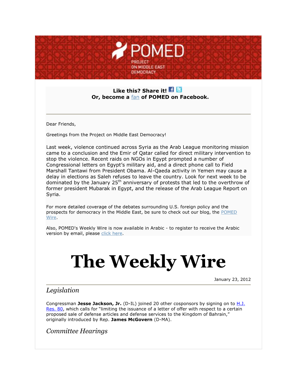 The Weekly Wire