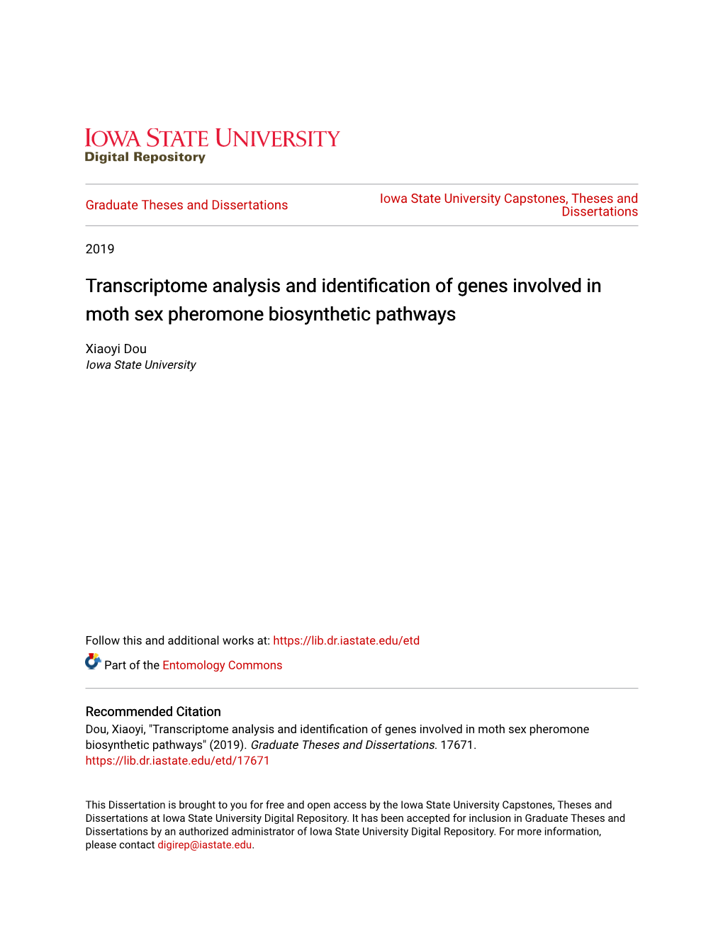 Transcriptome Analysis and Identification of Genes Involved in Moth Sex Pheromone Biosynthetic Pathways