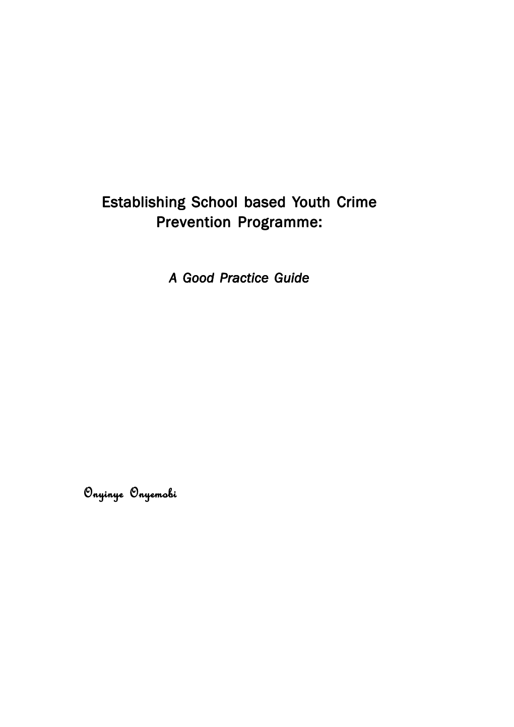 YAC Good Practice Guide