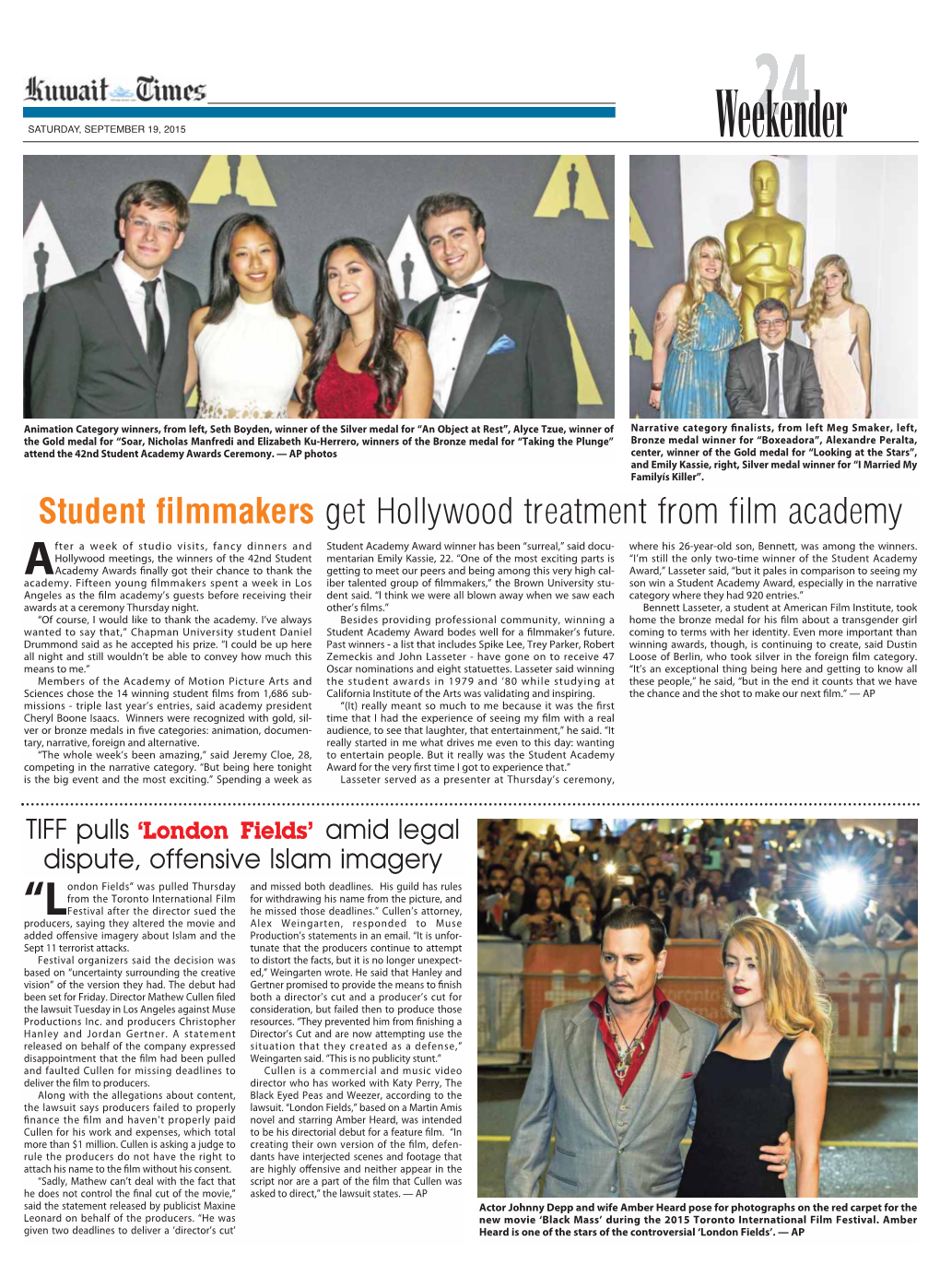 Student Filmmakers Get Hollywood Treatment from Film Academy