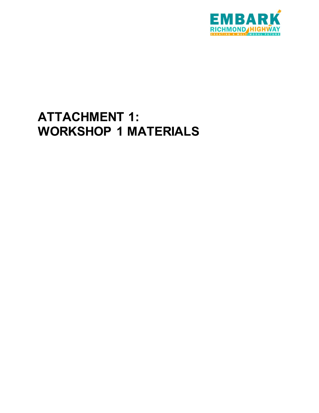 Workshop 1 Materials