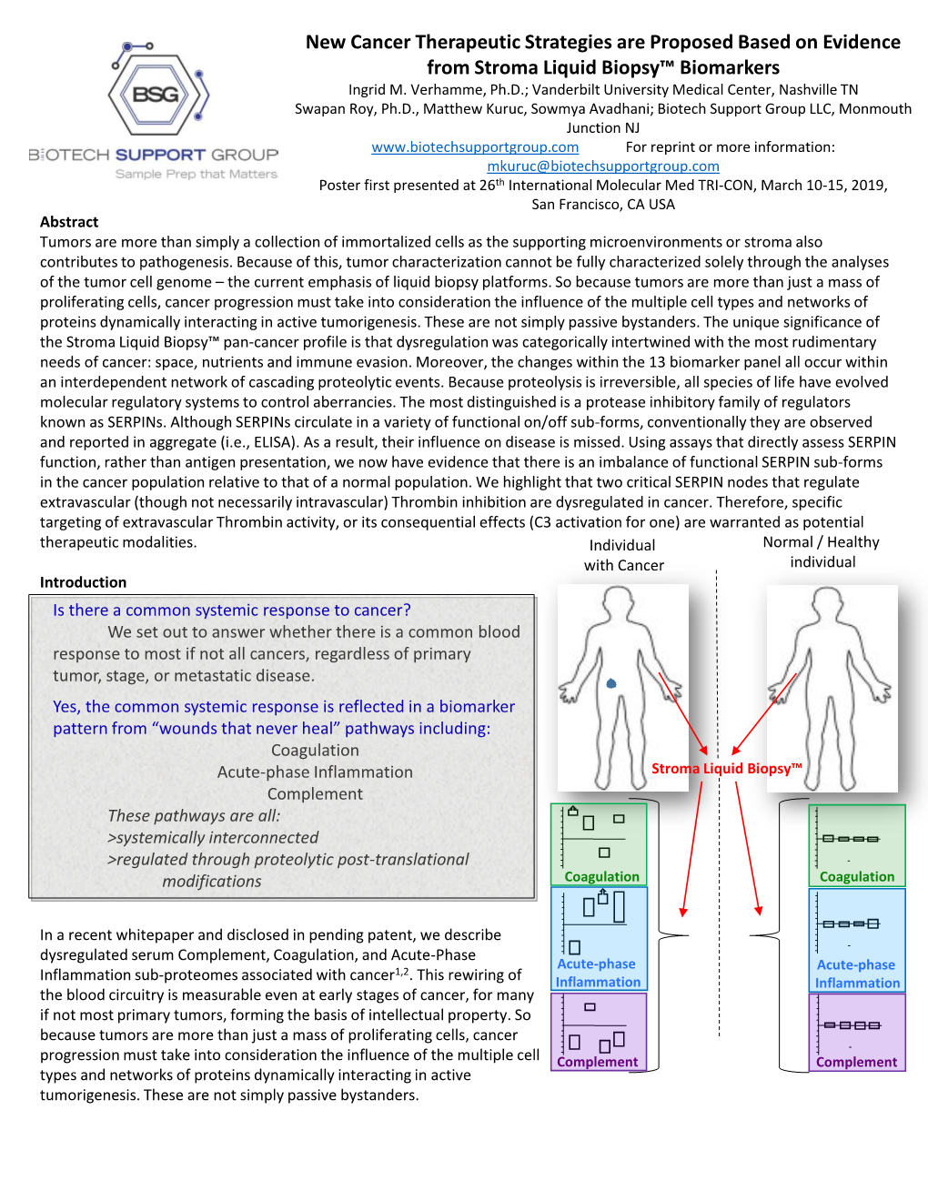 New Cancer Therapeutic Strategies Are Proposed Based on Evidence from Stroma Liquid Biopsy™ Biomarkers Ingrid M