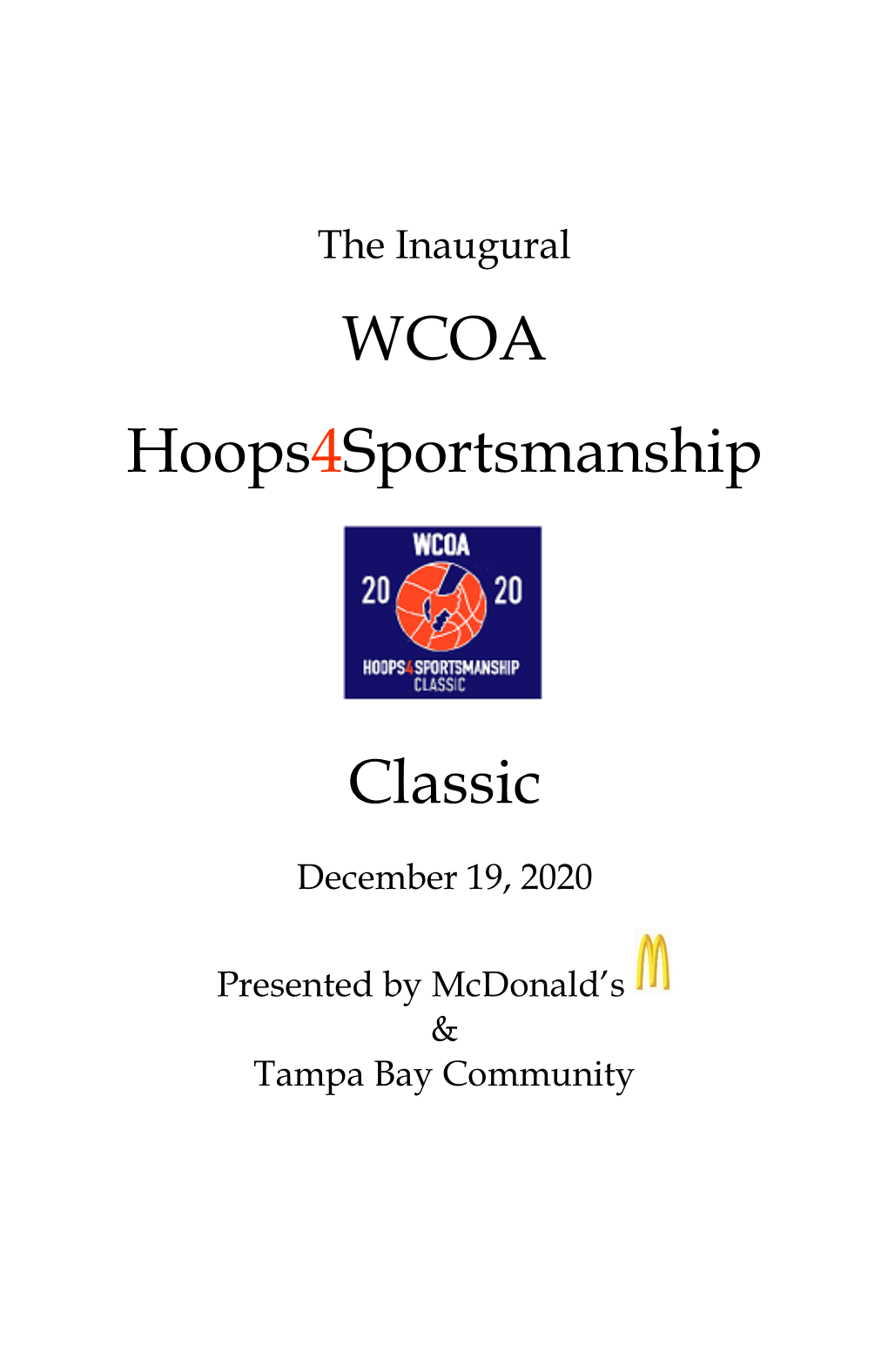 WCOA Hoops4sportsmanship Classic