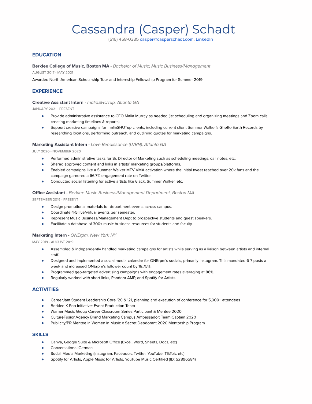 Cschadt Resume