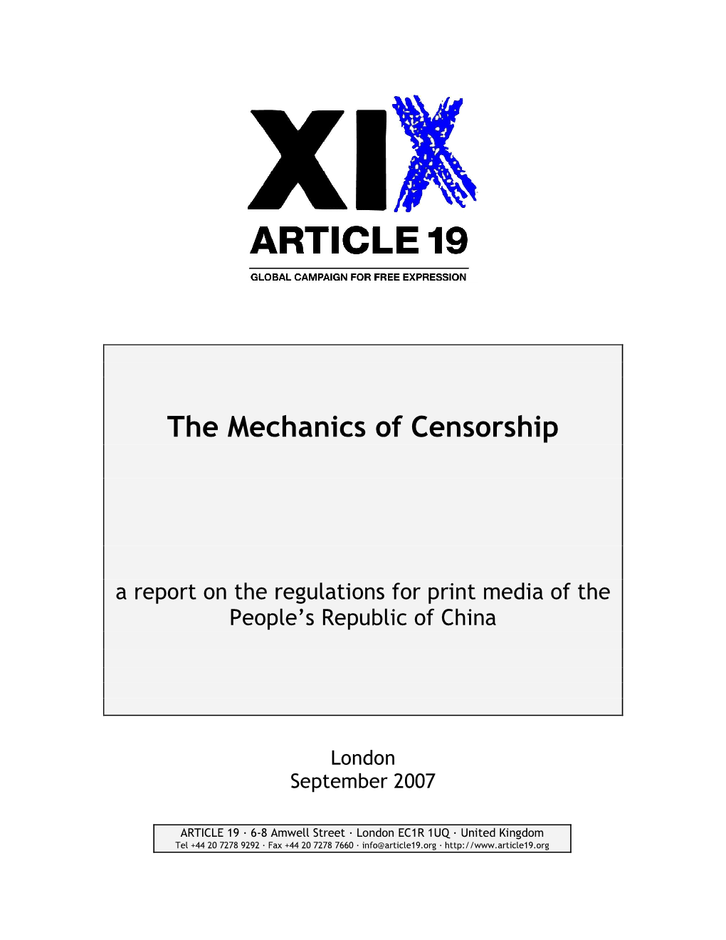 The Mechanics of Censorship