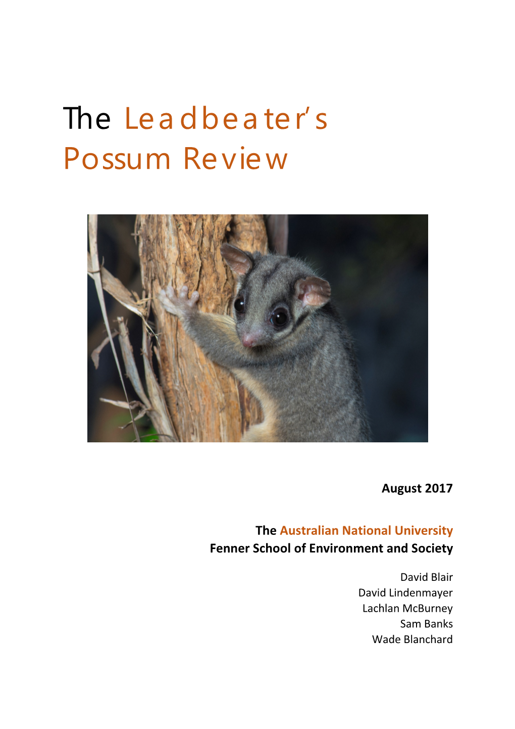 The Leadbeater's Possum Review