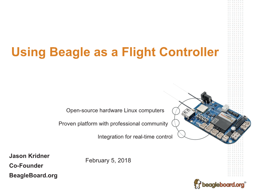 Using Beagle As a Flight Controller