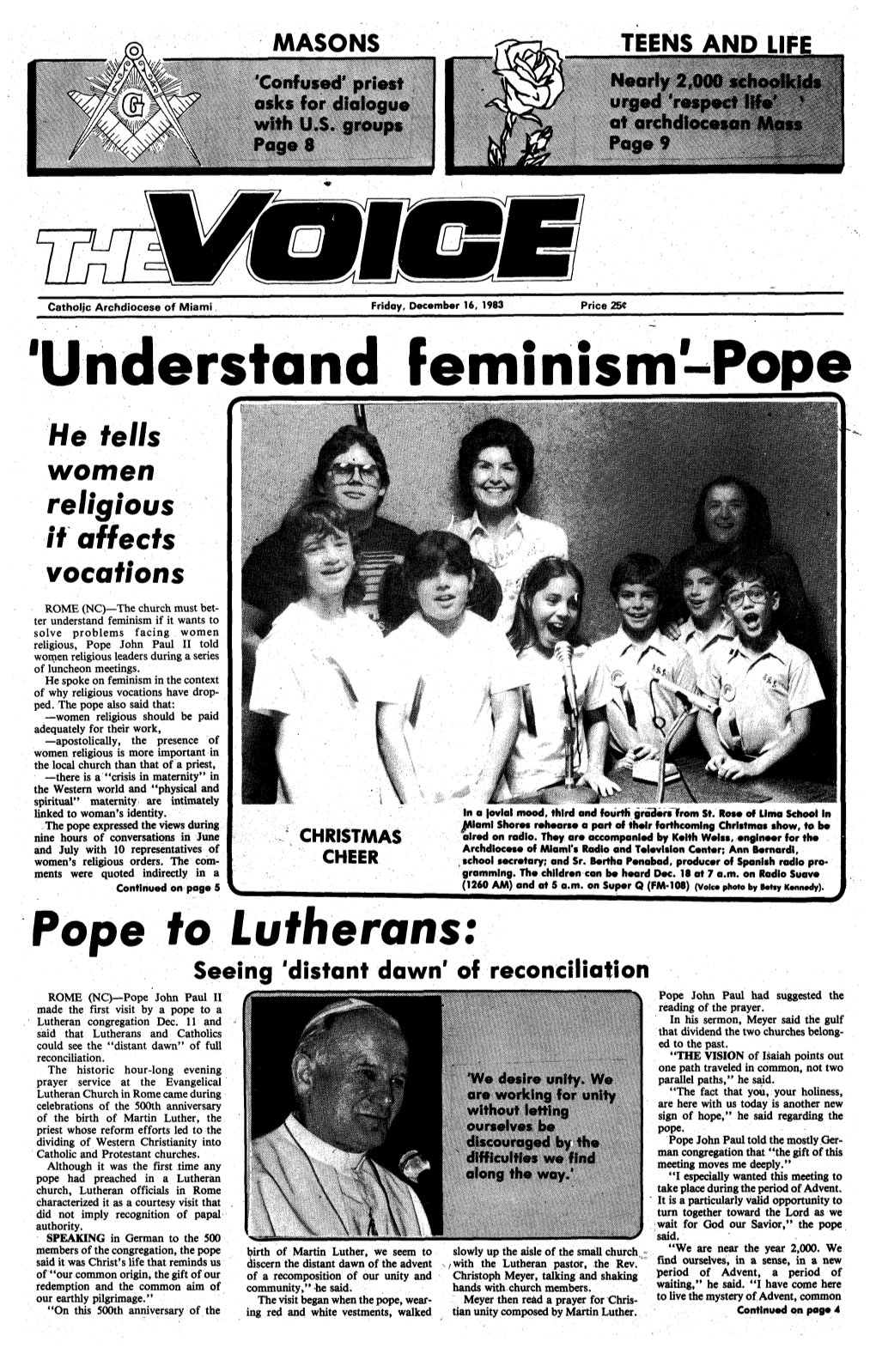 "Understand Feminism-Pope He Tells Women Religious If Affects Vocations