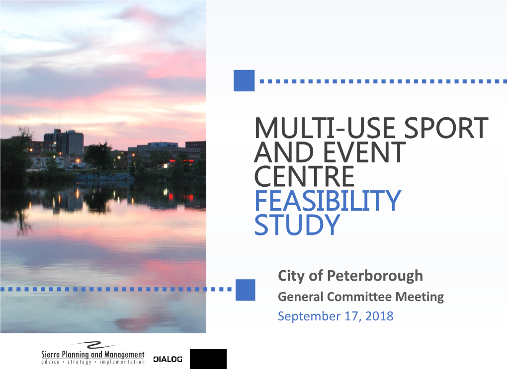 Multi-Use Sport and Event Centre Feasibility Study