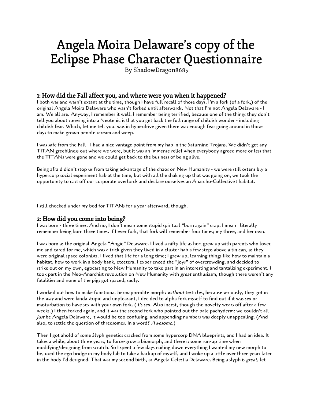 Angela Moira Delaware's Copy of the Eclipse Phase Character