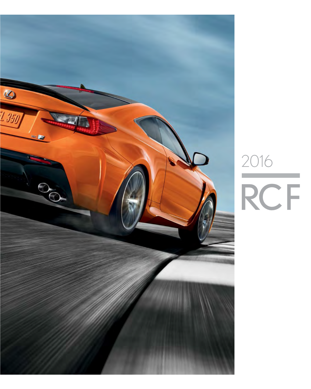 2016 Lexus RC F Brochure